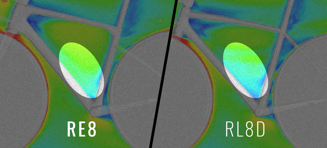 RE8とRL8Dの比較画像