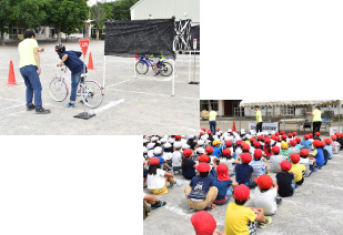自転車安全教室の写真