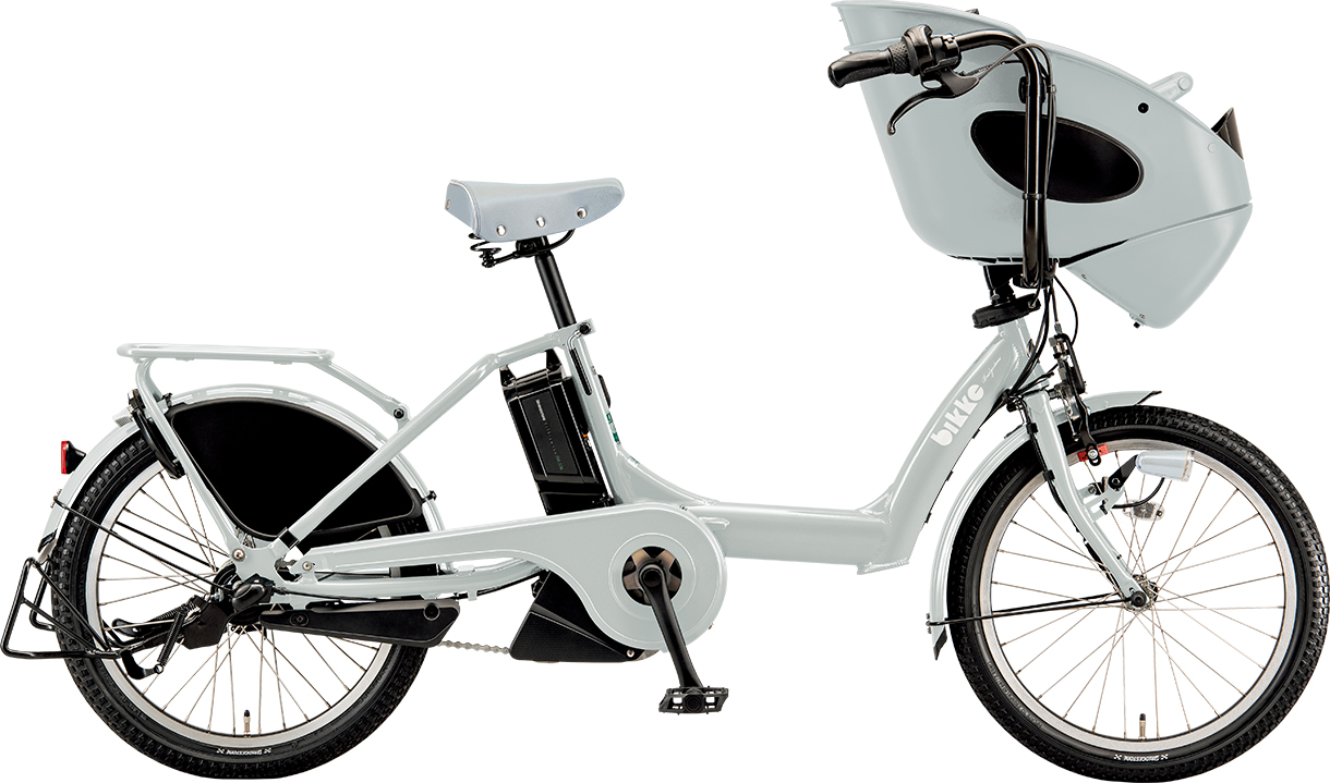 Bikke POLAR e 電動自転車 リア＆フロントチャイルドシート、カゴ付 